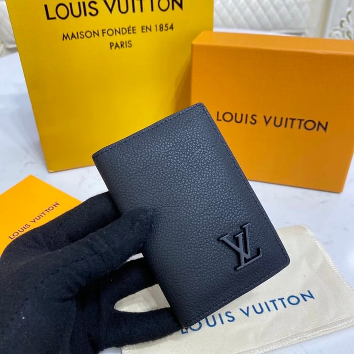 Louis Vuitton Black Leather Card Holder