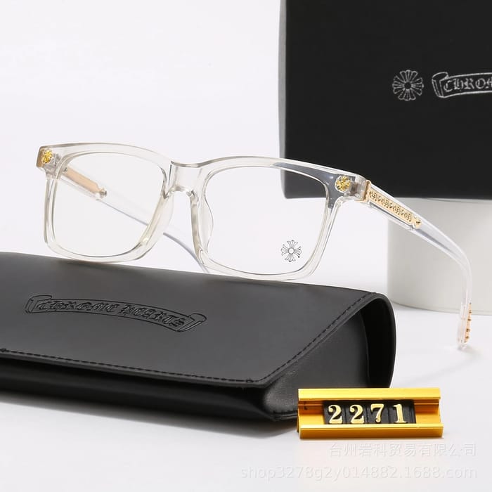 Chrome Hearts Black Square Eyeglasses
