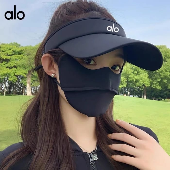 alo Yoga Visor with Face Mask