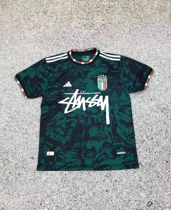Stussy Brazil Jersey Blue White Soccer Shirt