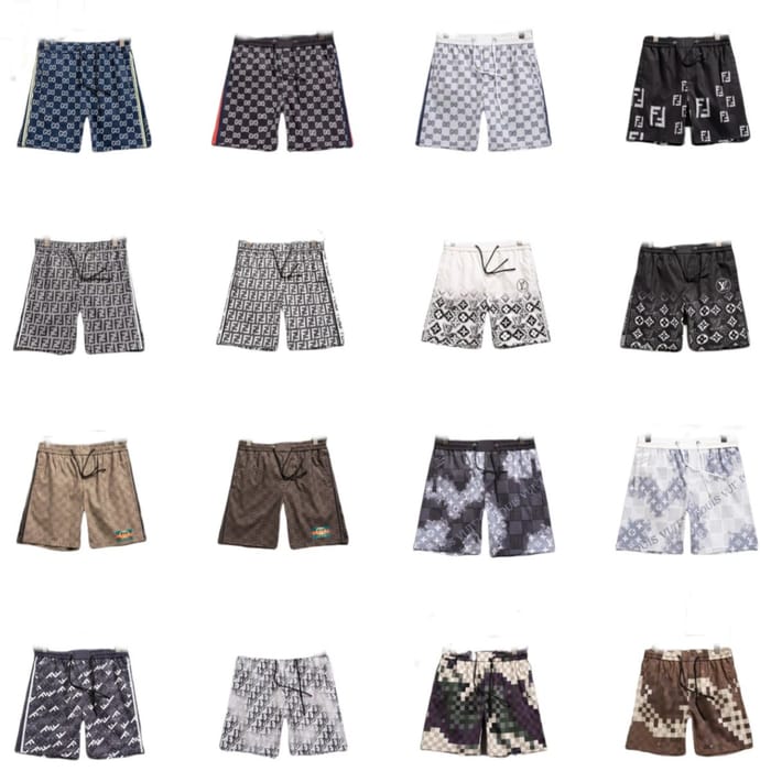 Christian Dior Oblique Print Swim Shorts White Blue