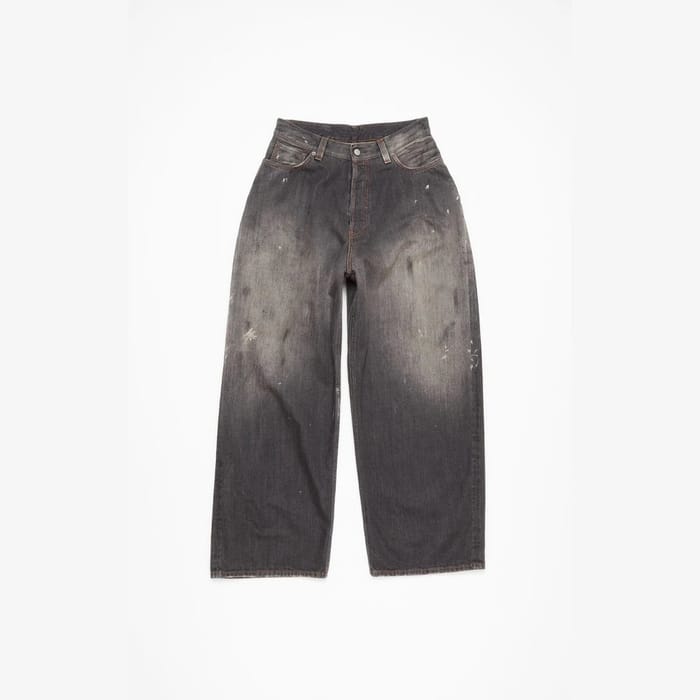 ACNE Studios Dark Wash Wide Leg Jeans Unisex