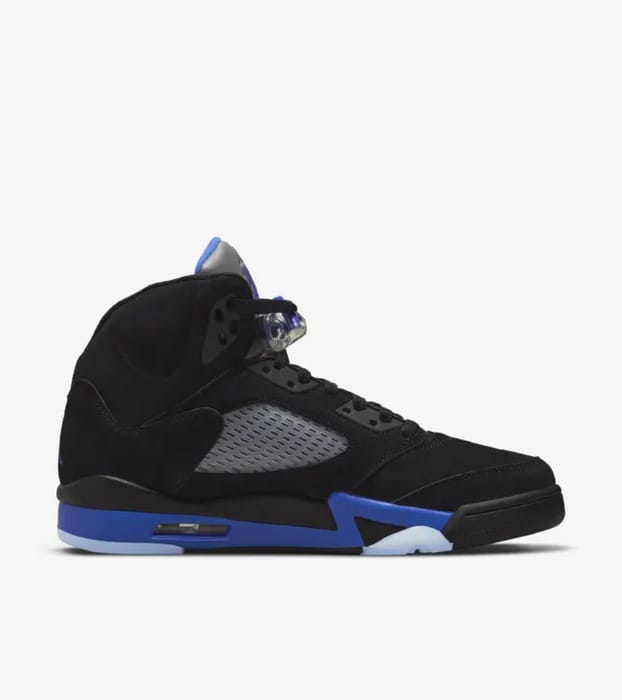 Air Jordan 5 Black Royal Blue Sneakers