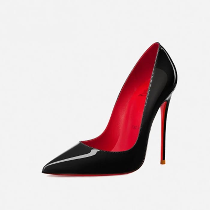 Christian Louboutin Black Patent Leather Pigalle Pump