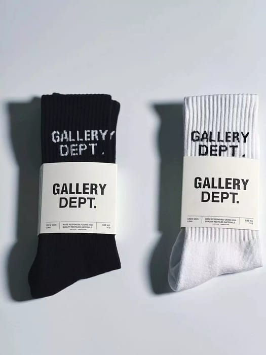Gallery Dept. Crew Socks - Black and White