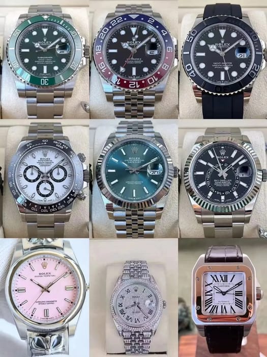 Rolex Datejust Diamond Encrusted Watch in Silver