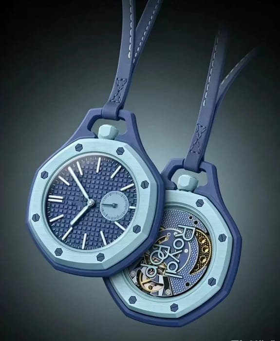 AP Royal Pop Watch with White Rubber Strap