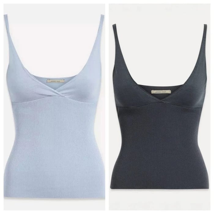 Jacquemus Ribbed V-Neck Tank Top